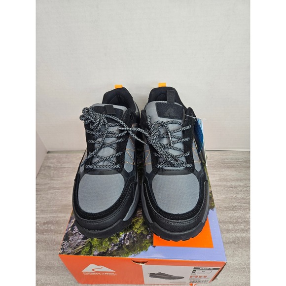Ozark Trail Mens Waterproof Low Hiking‎ Shoes Black Grey Size 8 - Picture 3 of 7